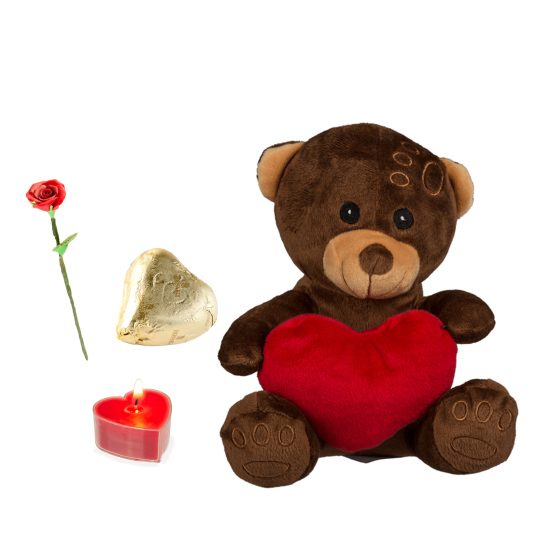 Ett av många paket med nalle hos Nallebudet