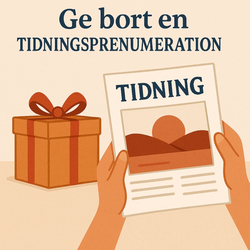 ge bort en tidningsprenumeration som gåva